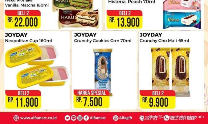 Promo Alfamart 16-30 September 2024, Es Krim Beli 2 Lebih Hemat dan Harga Spesial