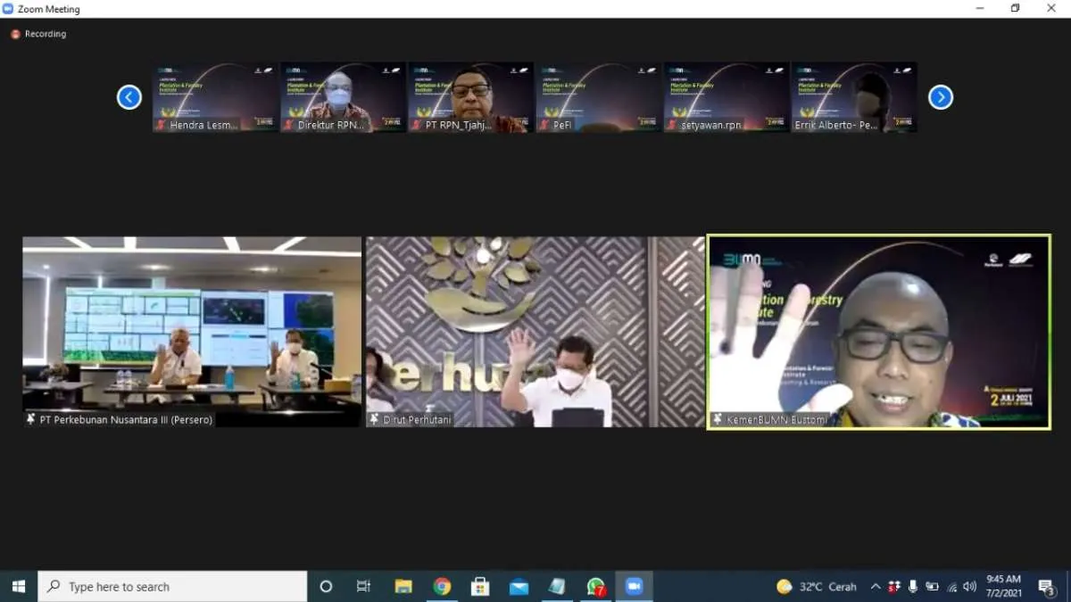 PTPN III dan Perhutani resmikan Plantation & Forestry Research and Learning Institute