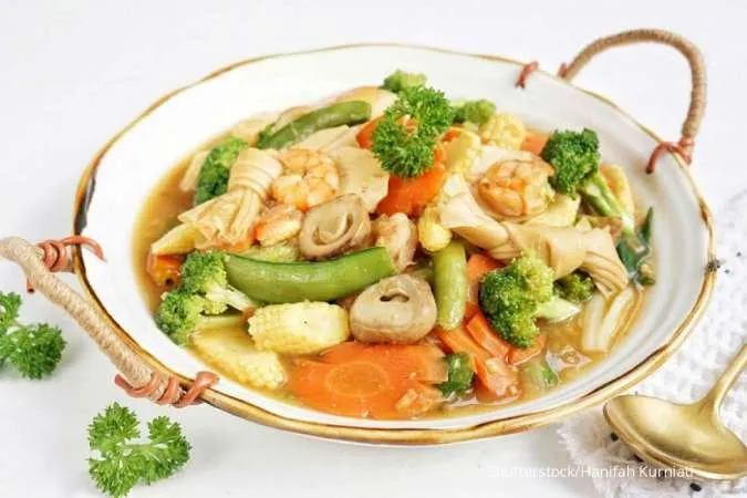 Resep Capcay Kuah Komplit
