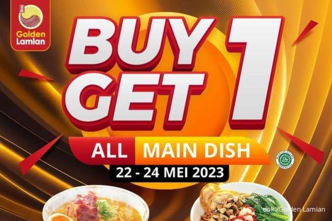 Promo Golden Lamian Terbatas 22-24 Mei 2023, Beli 1 Gratis 1 All Main Dish