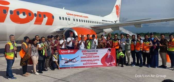 Lion Air Resmikan Terbang Perdana ke Banyuwangi