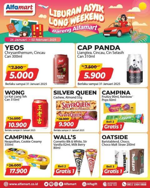 Promo Alfamart Long Weekend 24 Januari-2 Februari 2025