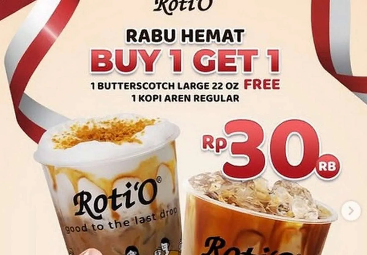Promo Roti O 27 Agustus 2025, Beli 1 Gratis 1 Setiap Rabu Berakhir Hari Ini