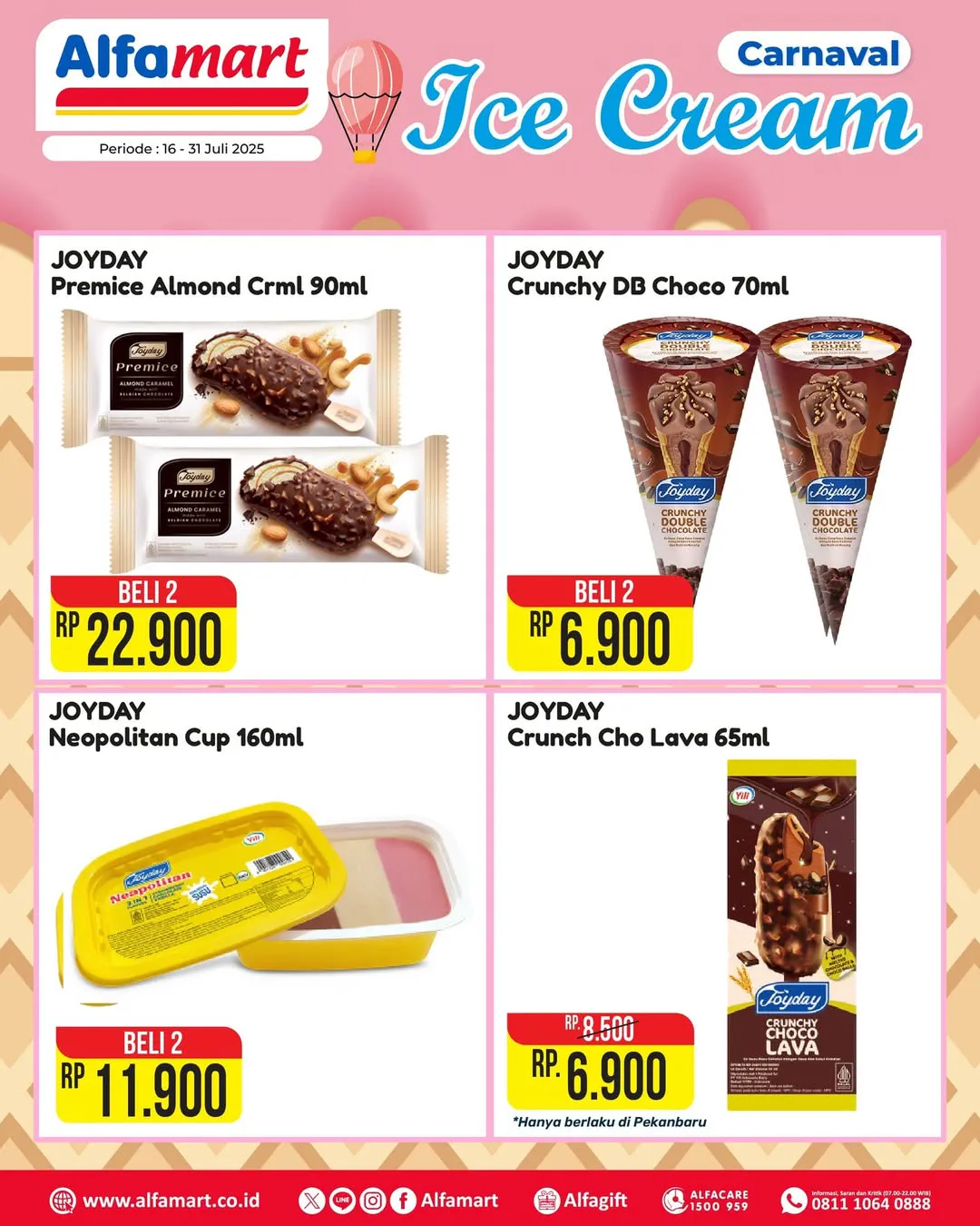 Promo Alfamart Carnaval Ice Cream Periode 16-31 Juli 2025
