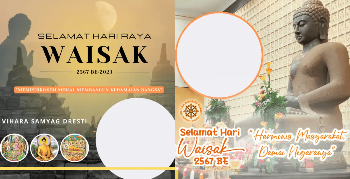  Twibbon Vesak Day 2023, Rayakan Hari Raya Waisak dan Pakai Bingkai Fotonya