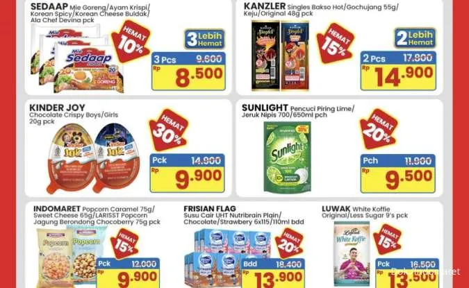 Promo JSM Indomaret Periode 12-14 September 2025, Mie Sedaap Beli 3 Lebih Hemat
