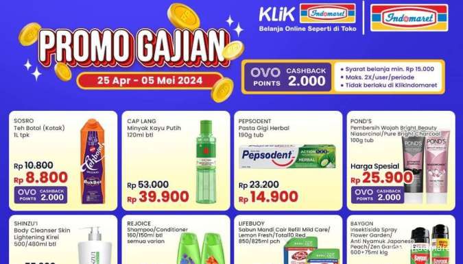 Promo Gajian Indomaret s/d 5 Mei 2024, Sunlight Pencuci Piring 1L Hanya Rp 13.900!