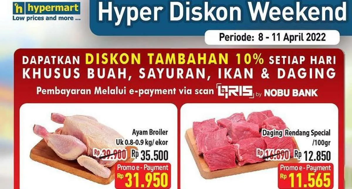 Promo JSM Hypermart Terbaru di Bulan April 2022, Belanja dengan Tambahan Diskon 10%