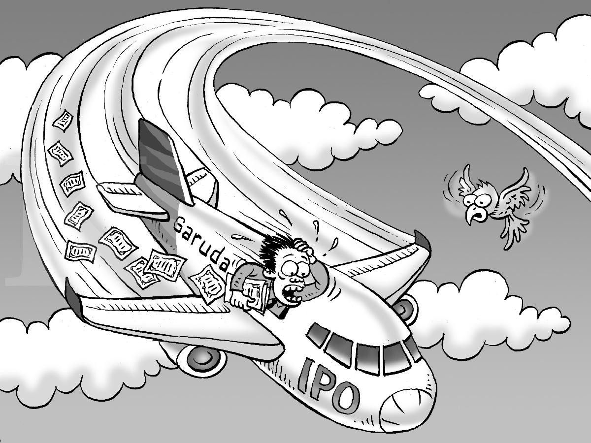 Saham Garuda Menukik