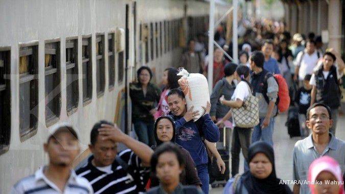 Pemudik mulai meninggalkan Ibukota Jakarta