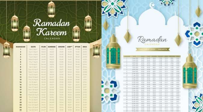 15 Template Desain Jadwal Puasa Ramadhan 2024, Bisa Diunduh Gratis 