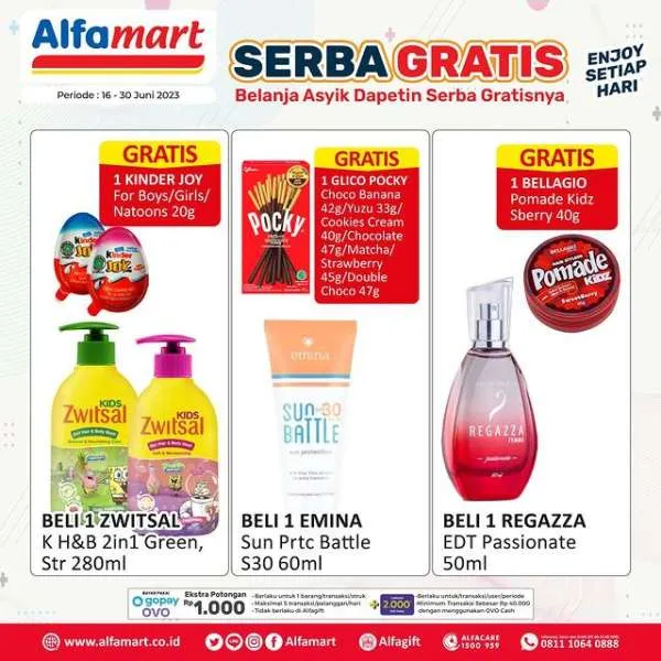 Promo Alfamart Serba Gratis Periode 16-30 Juni 2023