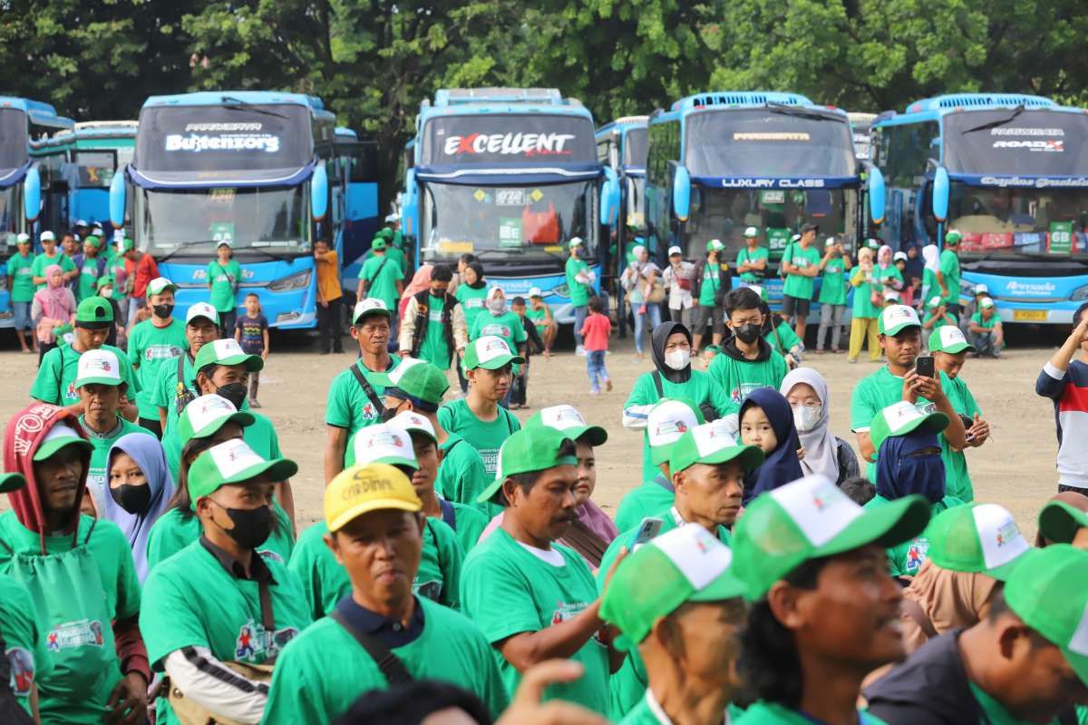 Ribuan Pekerja Bangunan Ikuti Mudik Bareng Nippon Paint