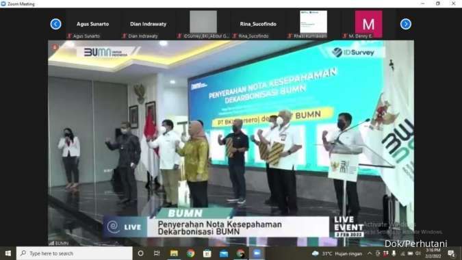 Perhutani Dukung Langkah Kementrian BUMN dalam Melakukan Inisiatif Dekarbonisasi