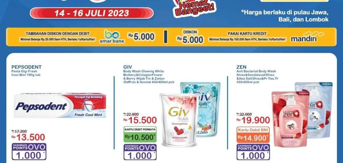 Harga Promo JSM Indomaret 16 Juli 2023, Promo Menarik Sampai Hari Minggu