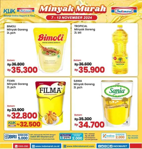 Promo Indomaret Minyak Murah Periode 7-13 November 2024