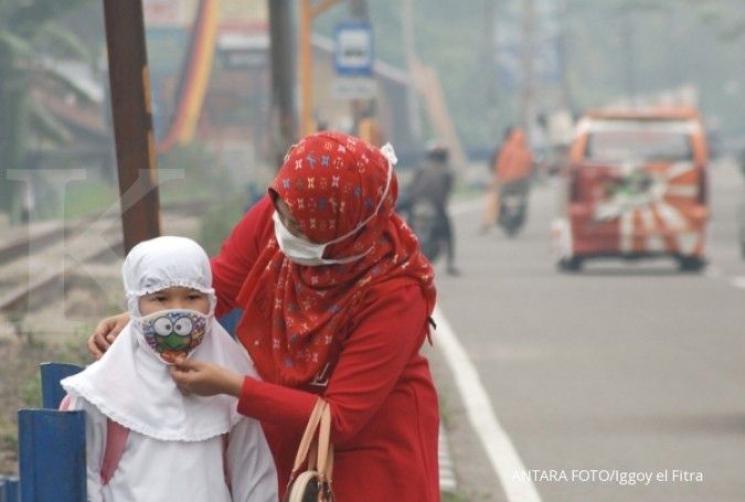 Kebakaran hutan dan lahan mengakibatkan 274.502 warga Sumsel terserang ISPA