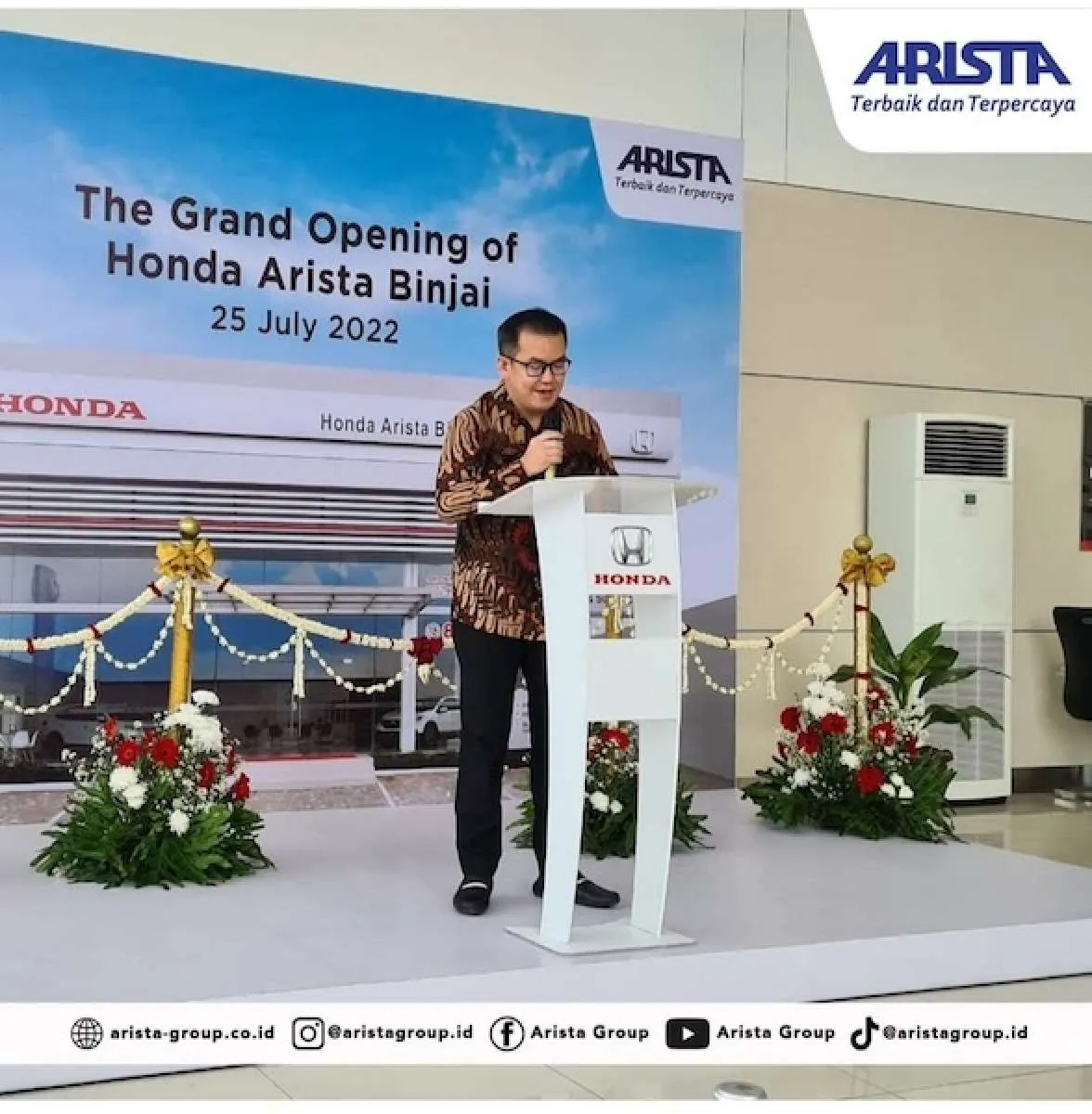 Honda Resmikan Honda Arista Binjai Sebagai Dealer Resmi Pertama di Kota Binjai