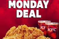 Promo KFC Monday Deal Tiap Senin, 2 Ayam + 2 Nasi + 2 Soft Drink Cuma Rp 45.000-an