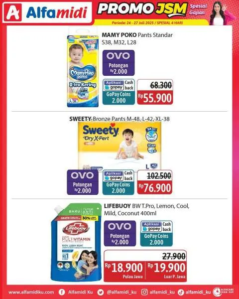 Promo JSM Alfamidi Spesial Gajian Periode 24-27 Juli 2025