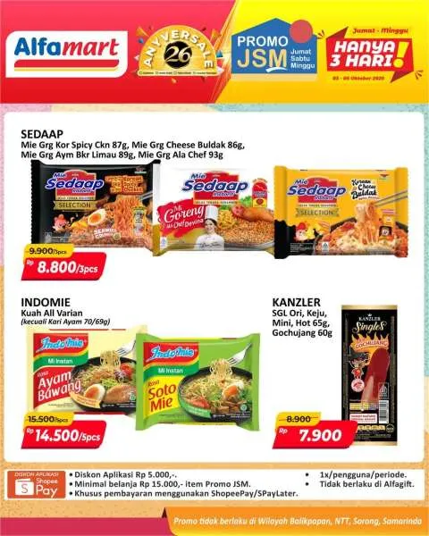 Promo JSM Alfamart Periode 3-5 Oktober 2025