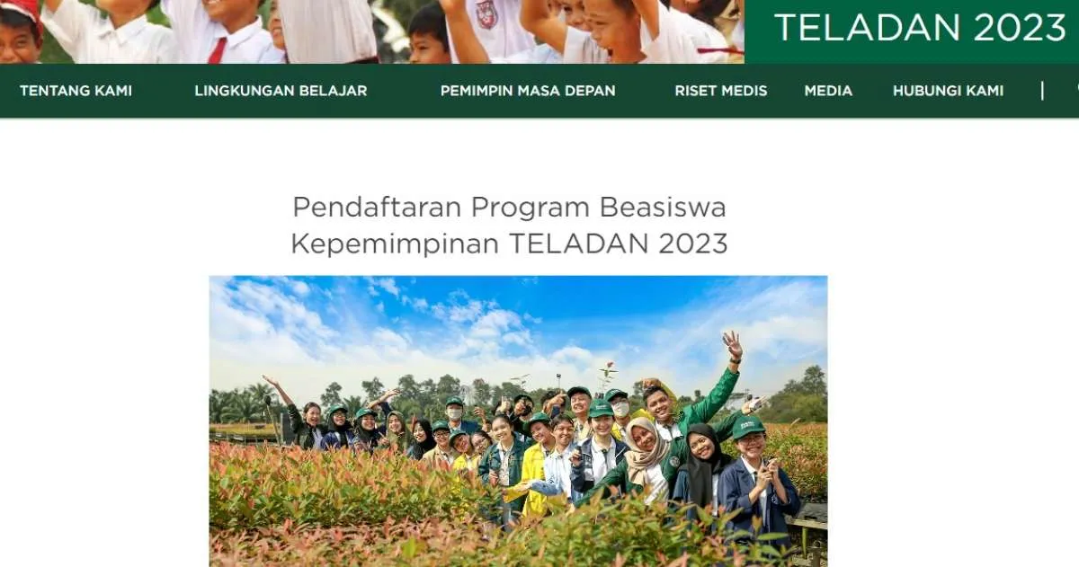 Beasiswa Teladan Tanoto Foundation 2023 untuk S1 Dibuka, Ini Syarat Daftarnya