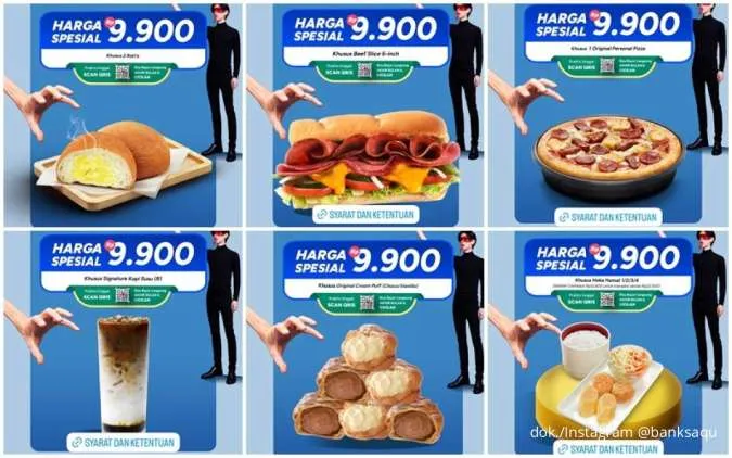 7 Promo KA99ET Bank Saqu 13–15 Januari 2026, Subway hingga HokBen Serba Rp 9.900
