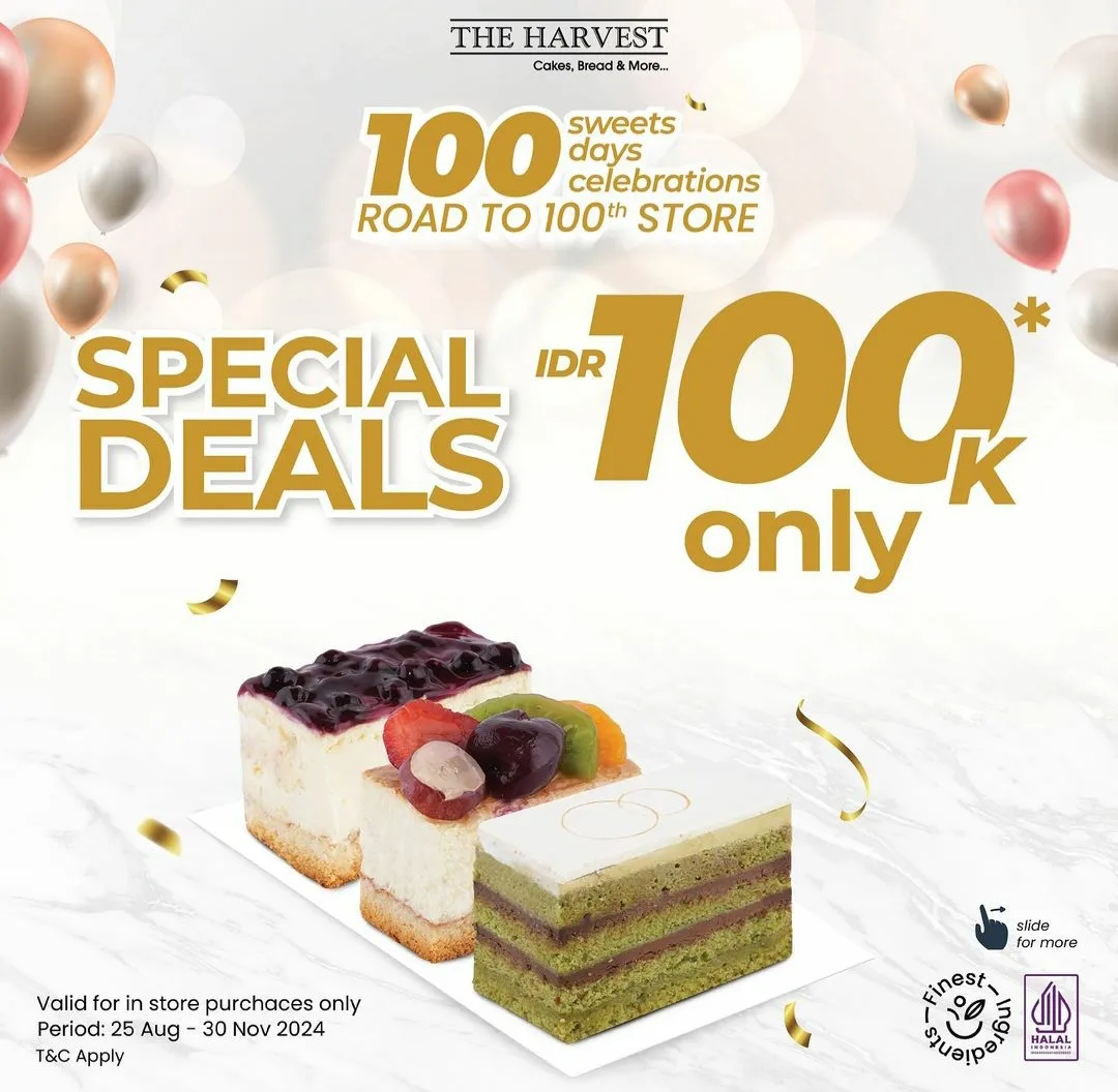 Promo The Harvest road to 100th store