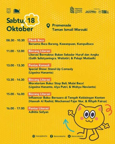 Festival Literasi Jakarta 18 Oktober