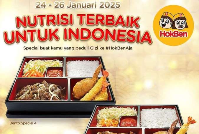 Promo HokBen 24-26 Januari 2025, Makan Berdua Harga Hemat Spesial Hari Gizi Nasional