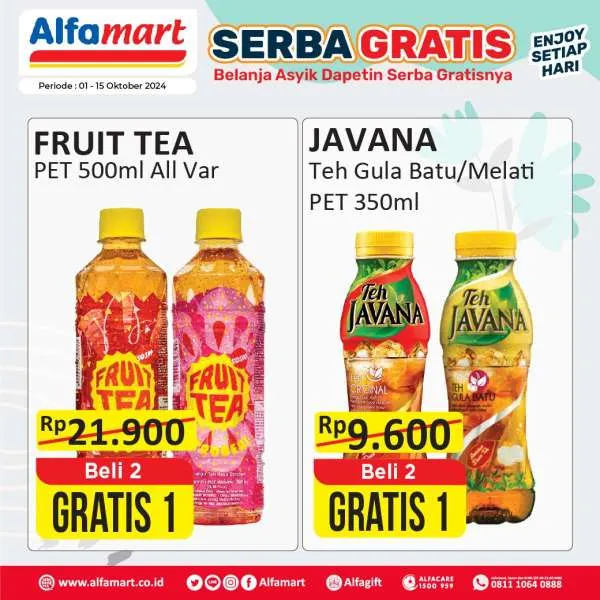 Promo Alfamart Serba Gratis Periode 1-15 Oktober 2024