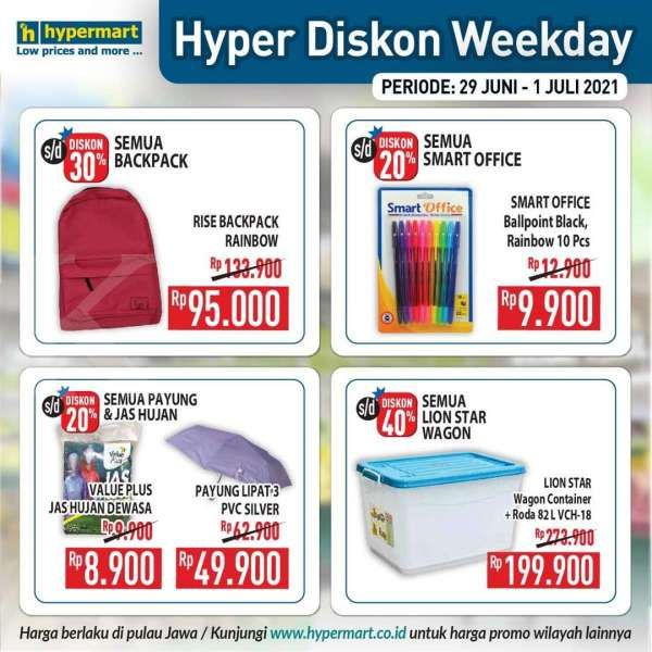 Promo Hypermart weekday 29 Juni – 1 Juli 2021 