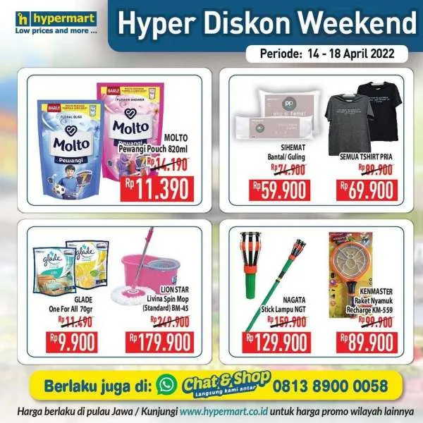 Promo Hypermart Hyper Diskon Weekend Periode 14-18 April 2022