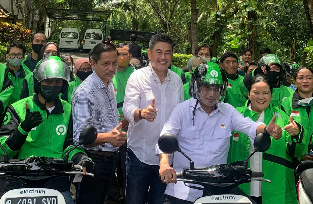 Ojek Motor Listrik Jadi Angkutan Pengumpan di Kawasan KTT G20