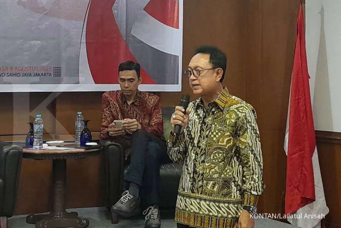 Ketua Umum GAPKI Eddy Martono dalam diskusi Sawit Memerdekakan Rakyat Indonesia dari Kemiskinan.