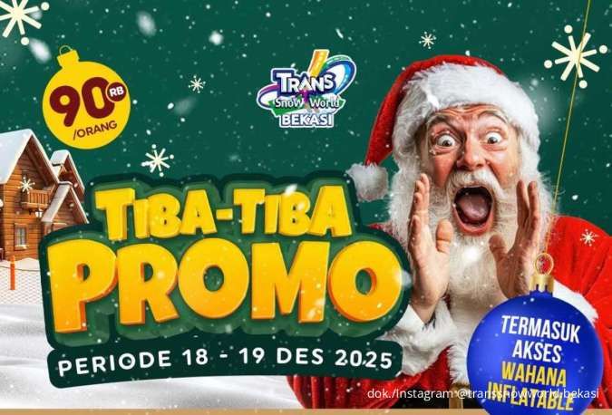 Promo Trans Snow World Bekasi & Serpong sampai 19 Desember, Beli 2 Tiket Lebih Hemat