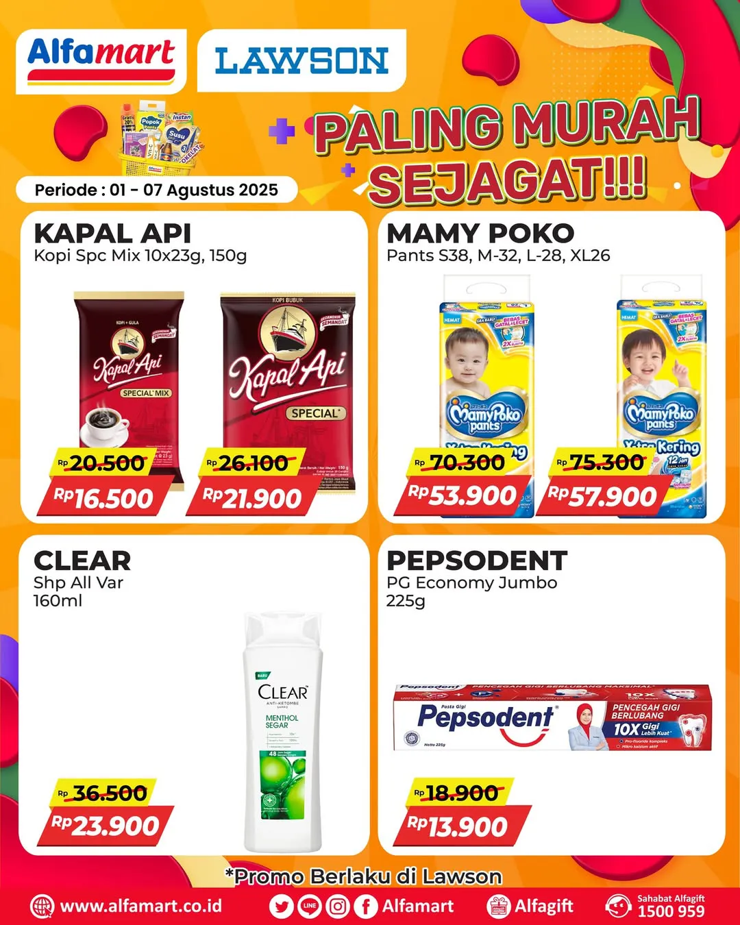 Promo Alfamart Paling Murah Sejagat Periode 1-7 Agustus 2025