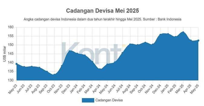 Cadangan Devisa Stabil per Mei 2025 di Tengah Stabilisasi Rupiah oleh Bank Sentral
