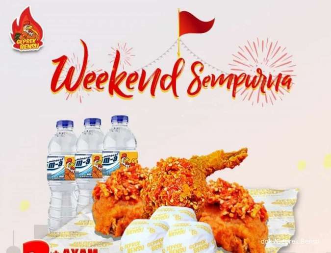 Promo Geprek Bensu Weekend Super Hemat Berlaku Selama 27-29 Mei 2022