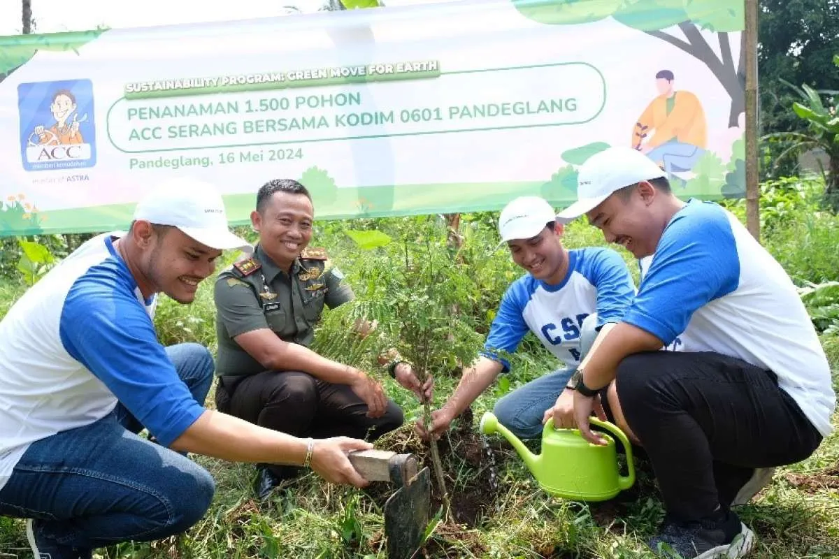 ACC dan Kodim 0601 Lakukan Penghijauan di Pandeglang