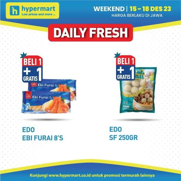 Promo JSM Hypermart Hyper Diskon Weekend Periode 15-18 Desember 2023