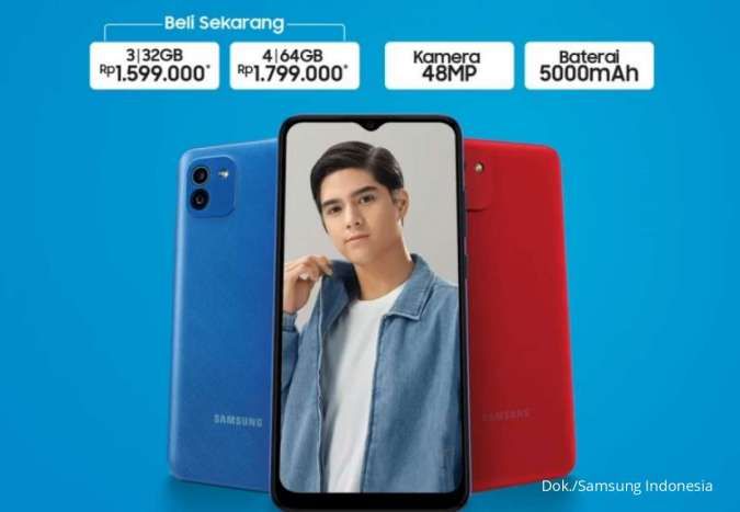 Take a peek at the specifications and prices of the Samsung A03 cellphone, a cheap cellphone with a 48MP camera