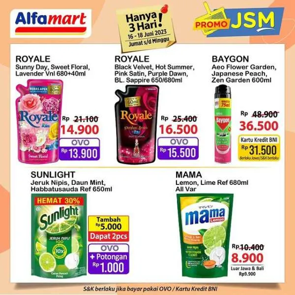 Promo JSM Alfamart Periode 16-18 Juni 2023