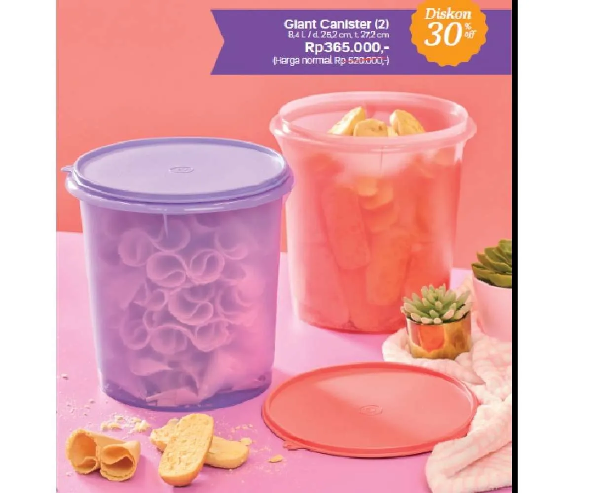 Ada diskon Lolly Tup, Canister dll di katalog promo promo Tupperware Juni 2021