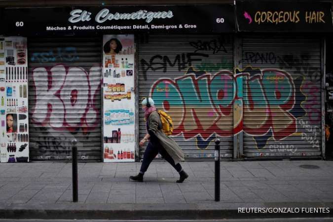 Pertumbuhan ekonomi Prancis kontraksi 8,3% di tahun 2020