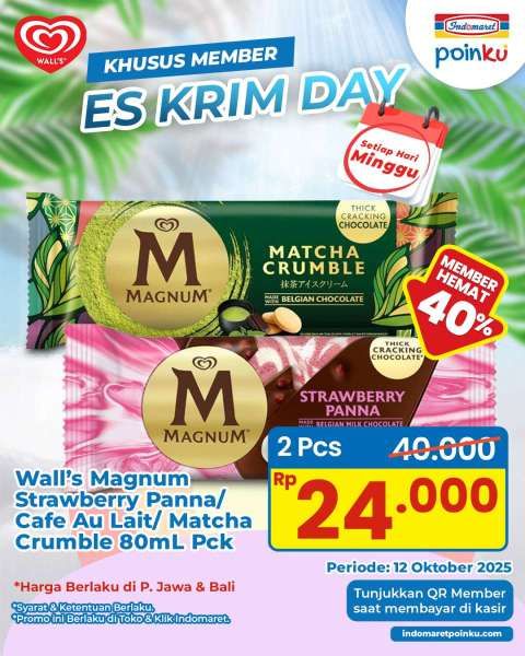 Promo Es Krim di Indomaret Weekend 12 Oktober 2025