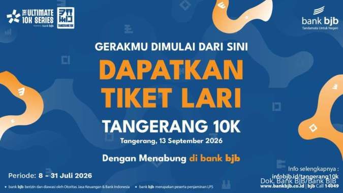 Menabung Sambil Bersiap Berlari, bank bjb Ajak Masyarakat Ramaikan Tangerang 10K
