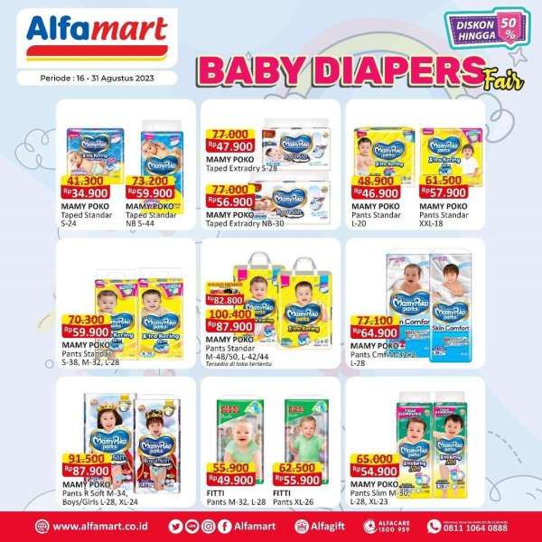 Harga Promo Alfamart Terbaru di Akhir Agustus 2023, Popok Bayi Lebih Murah