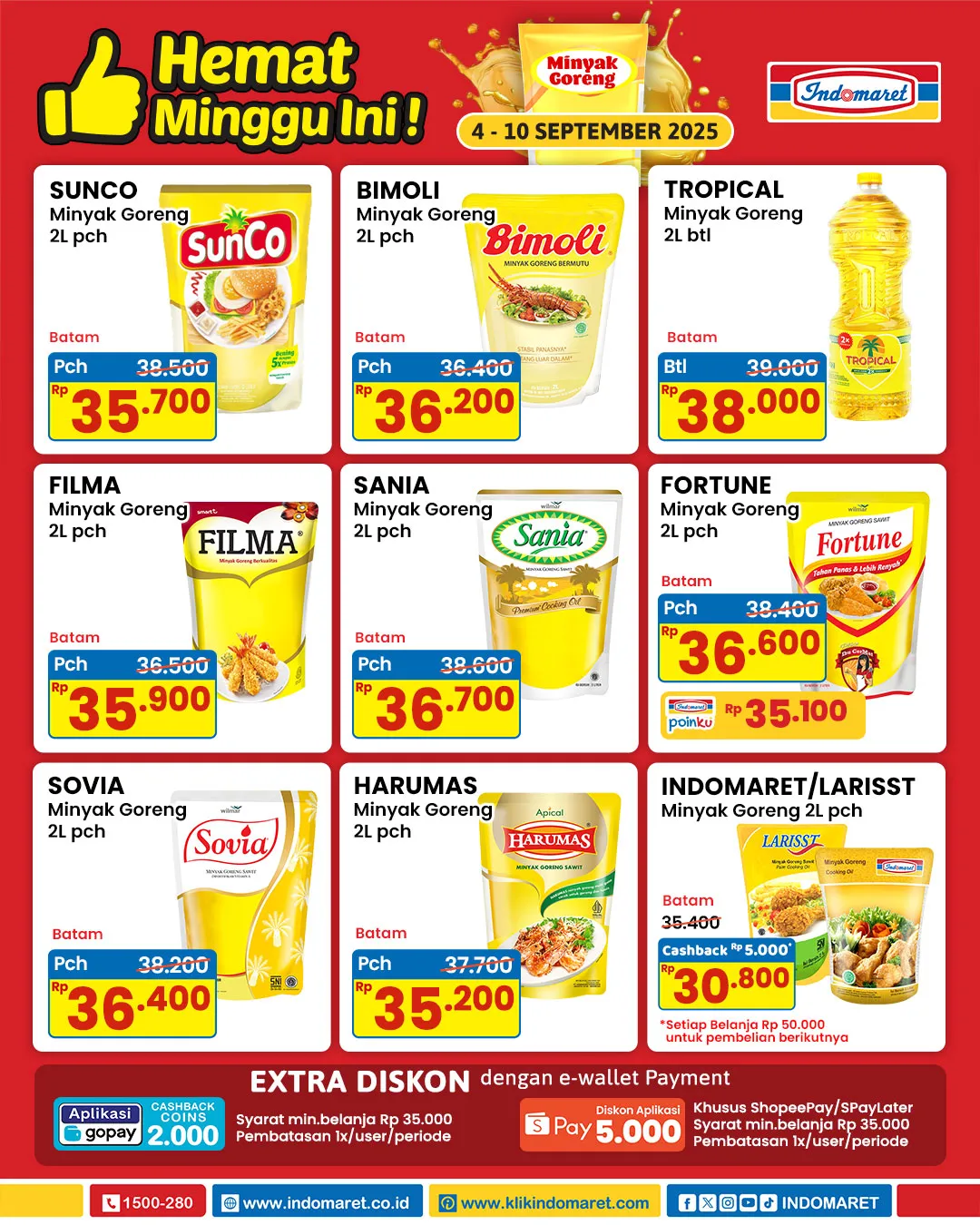 Promo Minyak Goreng Indomaret Periode 4-10 September 2025