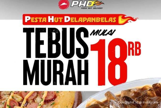 Promo Pizza Hut Delivery Oktober 2025, Tebus Murah Mulai Rp 18.000 Saja